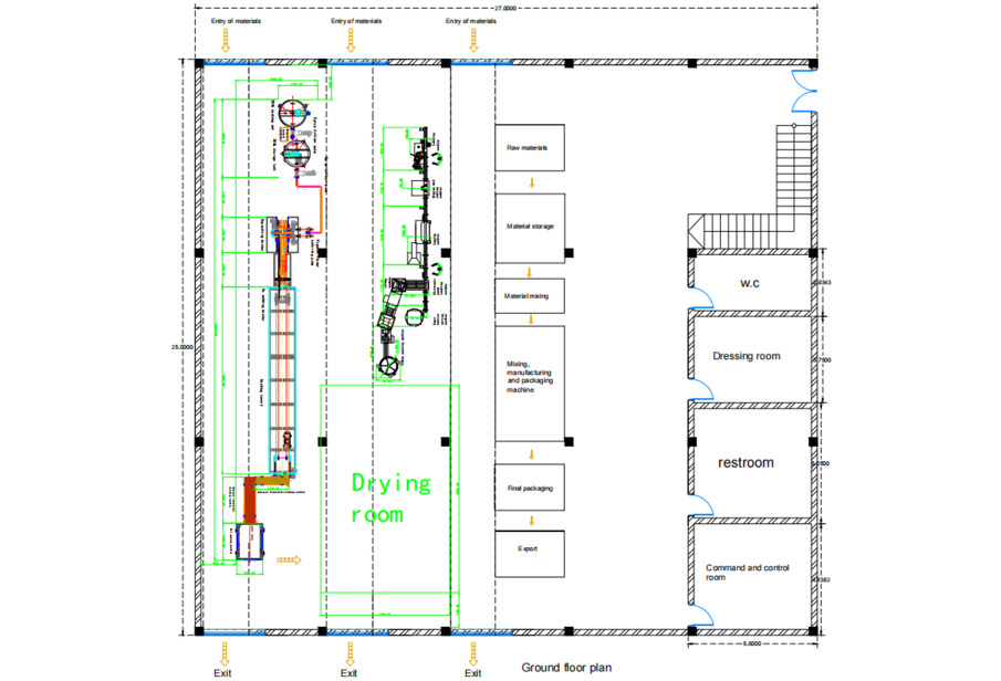 Gummy Candy Production Line Design Drawing
